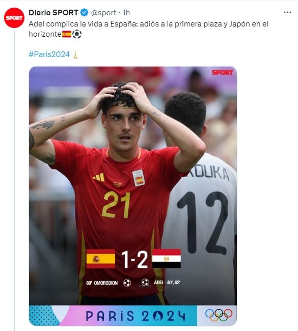 سبورت بعد فوز مصر على إسبانيا